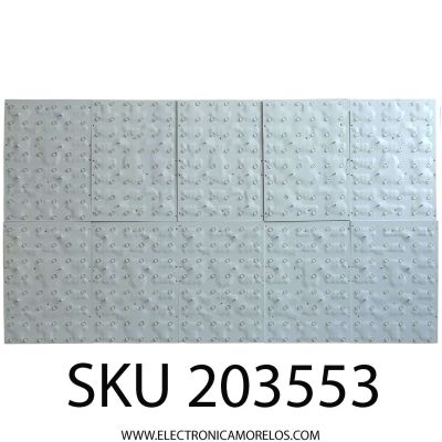 KIT DE LEDS PARA TV SAMSUNG ( 10 PZ ) / NUMERO DE PARTE BN97-15840A / BN41-02649C / 19Y_Q90_65 / K058P-120A  / PANEL CY-TR065FLAV1H / QN65Q90RAF / QN65Q90RAFXZA / QN65Q90RAFXZA AA01 / QN65Q90RAFXZA FA02 / QN65LST7TAFXZA AA01